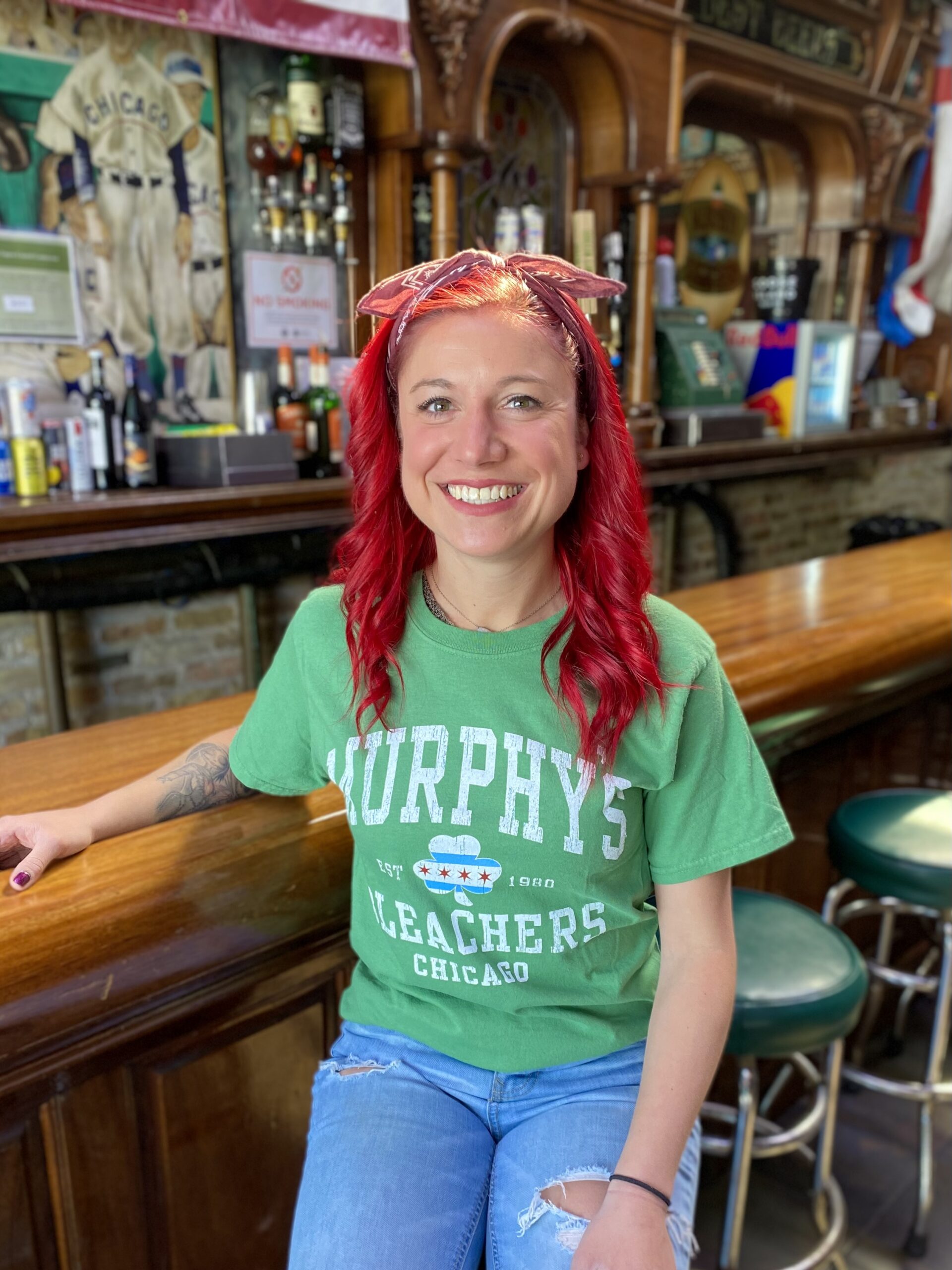 Murphy's Bleachers Green Shamrock T-Shirt - Murphy's Bleachers